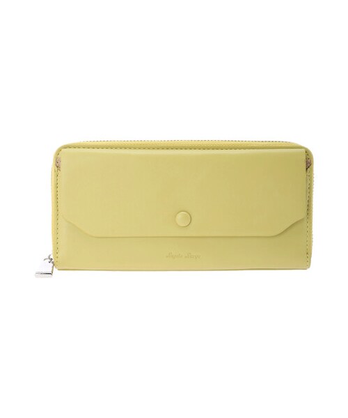 Green　Parks（グリーンパークス）の「【予約】・別注 Legato Largo フェイクレザー長財布（財布/小物・ライトグレー/グレーベージュ/ブラウン/ライムグリーン・F）」の15枚目の写真