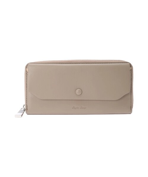 Green　Parks（グリーンパークス）の「【予約】・別注 Legato Largo フェイクレザー長財布（財布/小物・ライトグレー/グレーベージュ/ブラウン/ライムグリーン・F）」の9枚目の写真