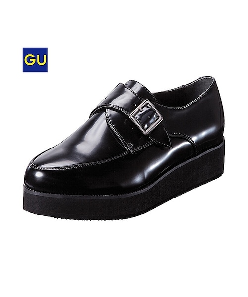 GU（ジーユー）の「（GU）ＷＯＭＥＮモンクストラップシューズＮＰ（WOMEN ⁄ シューズ・レディース・80/BLACK・S/L/M）」の2枚目の写真