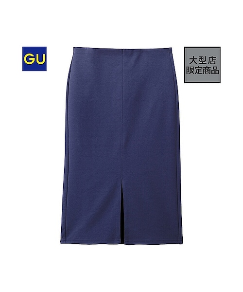 GU（ジーユー）の「（GU）スリットペンシルスカート（WOMEN ⁄ スカート・レディース・DARK GRAY/NAVY/BLACK・S/M/L/XL）」の3枚目の写真