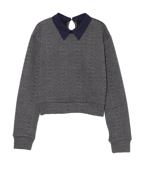 MURUA（ムルーア）の「【FEMININE】ジャガードカラーTOPS（トップス・レディース・ホワイト/グレー/ブラック・1/2）」の12枚目の写真