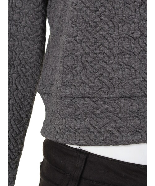 MURUA（ムルーア）の「【FEMININE】ジャガードカラーTOPS（トップス・レディース・ホワイト/グレー/ブラック・1/2）」の11枚目の写真