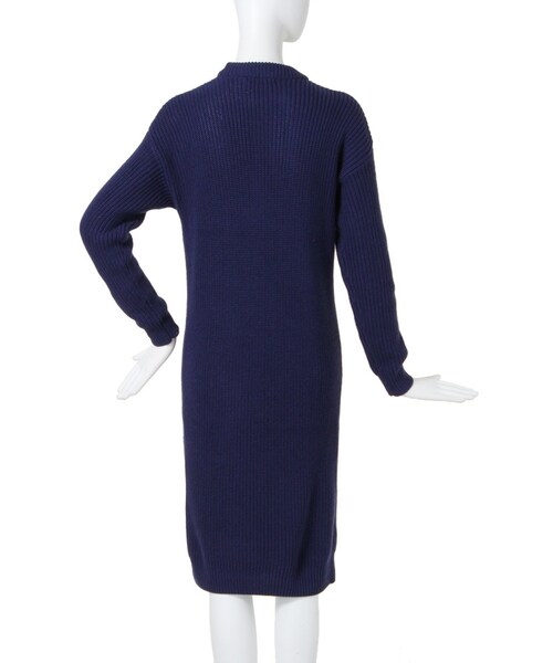 MURUA（ムルーア）の「【CASUAL】スタンドネックロングニットOP（ワンピース/ドレス・レディース・ブラック/グリーン/ネイビー/ミックス・1/2）」の10枚目の写真