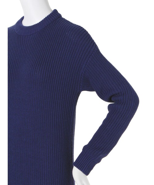 MURUA（ムルーア）の「【CASUAL】スタンドネックロングニットOP（ワンピース/ドレス・レディース・ブラック/グリーン/ネイビー/ミックス・1/2）」の12枚目の写真