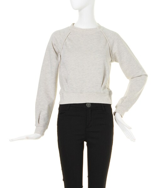 MURUA（ムルーア）の「【CASUAL】タックデザインスウェットTOPS（トップス・レディース・アイボリー/グレー/ブラック・F）」の3枚目の写真