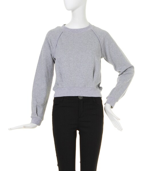 MURUA（ムルーア）の「【CASUAL】タックデザインスウェットTOPS（トップス・レディース・アイボリー/グレー/ブラック・F）」の2枚目の写真