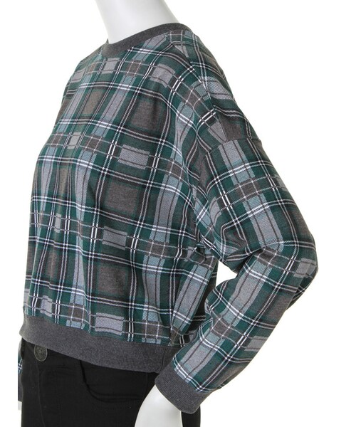 MURUA（ムルーア）の「【CASUAL】チェックスウェットＰＯ（トップス・レディース・レッド/グリーン・F）」の7枚目の写真