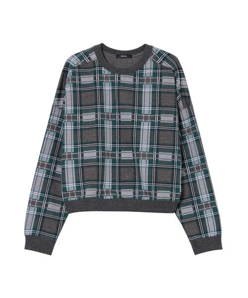 MURUA（ムルーア）の「【CASUAL】チェックスウェットＰＯ（トップス・レディース・レッド/グリーン・F）」の9枚目の写真