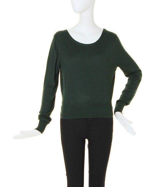 MURUA（ムルーア）の「【CASUAL】smooth skinny knit (ＰＯ)（トップス・レディース・ライトグレー/ブラック/マスタード/グリーン/ベージュ・F）」の4枚目の写真