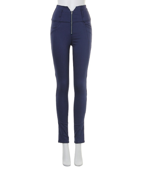 MURUA（ムルーア）の「【CASUAL】カラーZIPスキニーPT（パンツ・レディース・ブラック/イエロー/アイスブルー/ネイビー・0/1/2）」の5枚目の写真