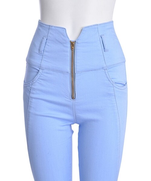 MURUA（ムルーア）の「【CASUAL】カラーZIPスキニーPT（パンツ・レディース・ブラック/イエロー/アイスブルー/ネイビー・0/1/2）」の13枚目の写真