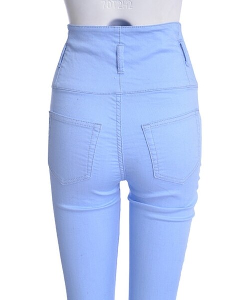 MURUA（ムルーア）の「【CASUAL】カラーZIPスキニーPT（パンツ・レディース・ブラック/イエロー/アイスブルー/ネイビー・0/1/2）」の12枚目の写真