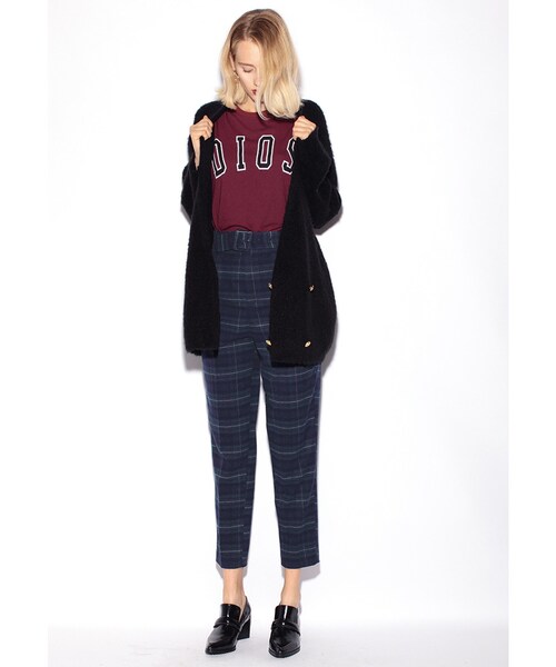 MURUA（ムルーア）の「【CASUAL】ベルト付スラックスPT（パンツ・レディース・グレー/ブラック/ミックス・1/2）」の4枚目の写真