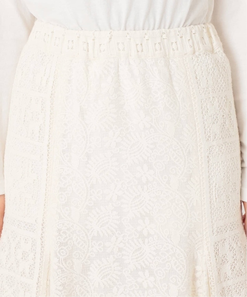 JOURNAL STANDARD relume（ジャーナルスタンダード　レリューム）の「《予約》ミックスレースマーメイドスカート◆（スカート・ナチュラル/(016)/36/在庫あり/38）」の15枚目の写真