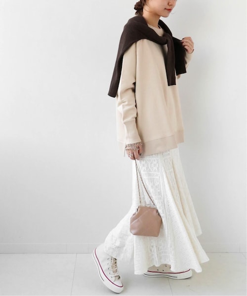 JOURNAL STANDARD relume（ジャーナルスタンダード　レリューム）の「《予約》ミックスレースマーメイドスカート◆（スカート・ナチュラル/(016)/36/在庫あり/38）」の5枚目の写真
