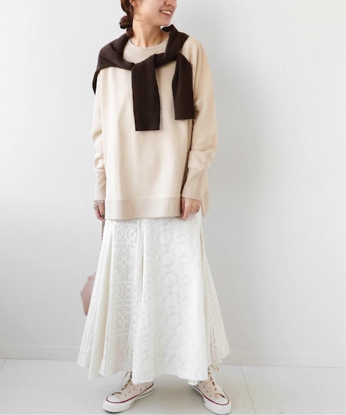 JOURNAL STANDARD relume（ジャーナルスタンダード　レリューム）の「《予約》ミックスレースマーメイドスカート◆（スカート・ナチュラル/(016)/36/在庫あり/38）」の3枚目の写真