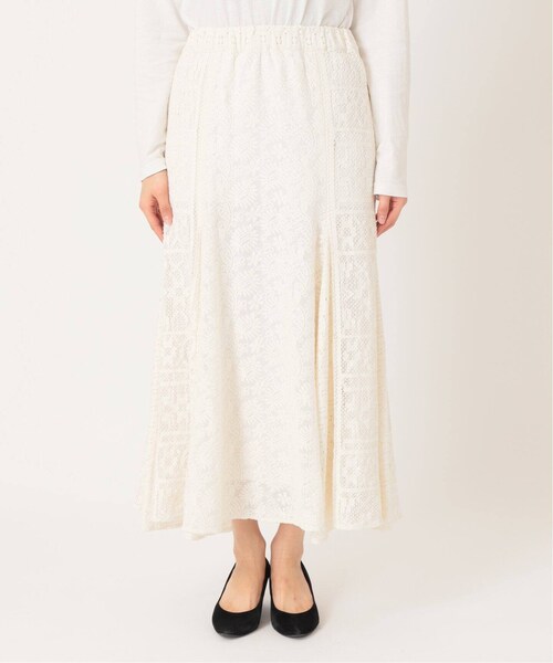 JOURNAL STANDARD relume（ジャーナルスタンダード　レリューム）の「《予約》ミックスレースマーメイドスカート◆（スカート・ナチュラル/(016)/36/在庫あり/38）」の12枚目の写真