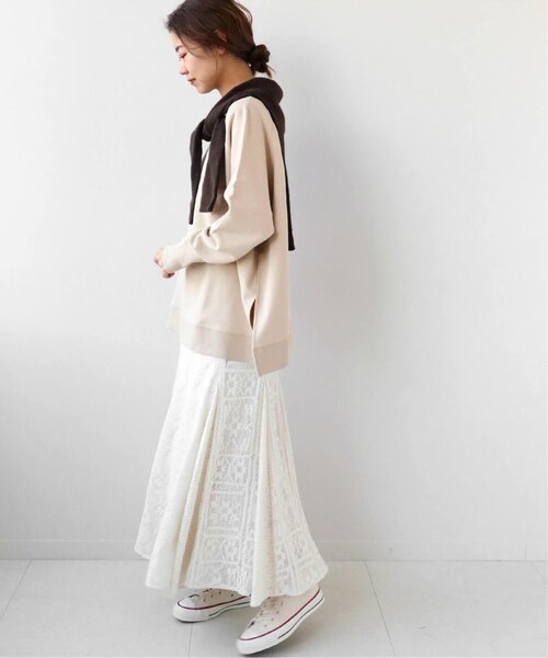 JOURNAL STANDARD relume（ジャーナルスタンダード　レリューム）の「《予約》ミックスレースマーメイドスカート◆（スカート・ナチュラル/(016)/36/在庫あり/38）」の6枚目の写真