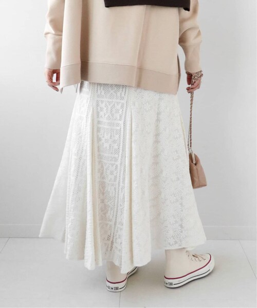 JOURNAL STANDARD relume（ジャーナルスタンダード　レリューム）の「《予約》ミックスレースマーメイドスカート◆（スカート・ナチュラル/(016)/36/在庫あり/38）」の11枚目の写真