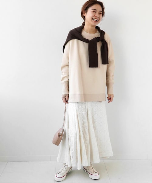 JOURNAL STANDARD relume（ジャーナルスタンダード　レリューム）の「《予約》ミックスレースマーメイドスカート◆（スカート・ナチュラル/(016)/36/在庫あり/38）」の2枚目の写真