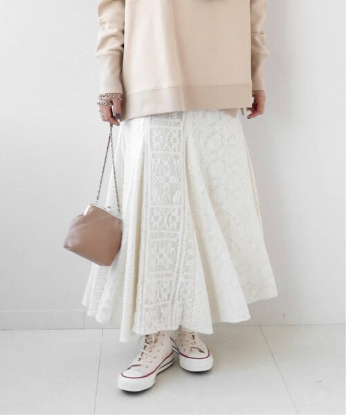 JOURNAL STANDARD relume（ジャーナルスタンダード　レリューム）の「《予約》ミックスレースマーメイドスカート◆（スカート・ナチュラル/(016)/36/在庫あり/38）」の8枚目の写真