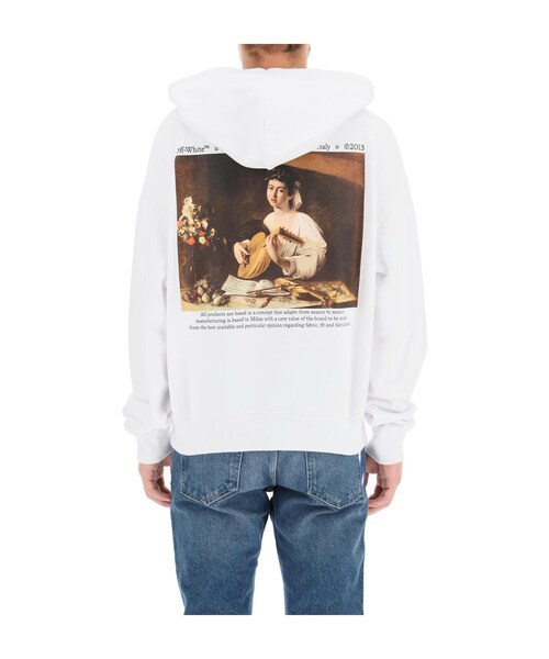 off white（オフホワイト）の「21FW 오프화이트 카라바지오 루트 프린트 후드 티셔츠 OMBB037F21FLE009 0184（その他・기타・XS/S/M/L）」の3枚目の写真