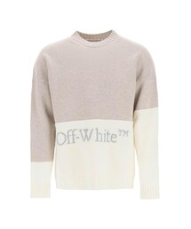 21FW 오프화이트 컬러 블록 로고 스웨터 OMHE048F21KNI001 6105