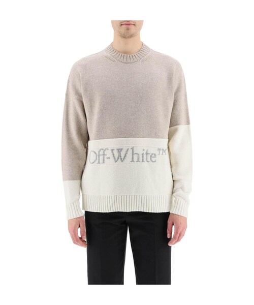 off white（オフホワイト）の「21FW 오프화이트 컬러 블록 로고 스웨터 OMHE048F21KNI001 6105（その他・기타・XS/S/M/L）」の2枚目の写真
