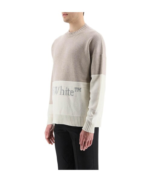 off white（オフホワイト）の「21FW 오프화이트 컬러 블록 로고 스웨터 OMHE048F21KNI001 6105（その他・기타・XS/S/M/L）」の4枚目の写真