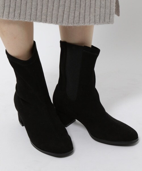 BARNYARDSTORM（バンヤードストーム）の「あったか内ゴアブーツ（シューズ・レディース・スエードブラック/ライトグレー/ブラック・35(22.5cm)/36(23.0cm)/37(23.5cm)/38(24.0cm)/39(24.5cm)）」の4枚目の写真