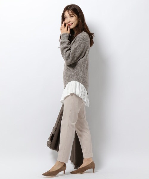 BARNYARDSTORM（バンヤードストーム）の「クロスウォームパンツ（パンツ・レディース・(WEB限定)ブラック19/エクリュ61/カーキ78/ネイビー88・(WEB限定) XS(00)/S(0)/M(1)/(WEB限定) L(2)）」の12枚目の写真