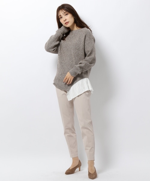 BARNYARDSTORM（バンヤードストーム）の「クロスウォームパンツ（パンツ・レディース・(WEB限定)ブラック19/エクリュ61/カーキ78/ネイビー88・(WEB限定) XS(00)/S(0)/M(1)/(WEB限定) L(2)）」の2枚目の写真