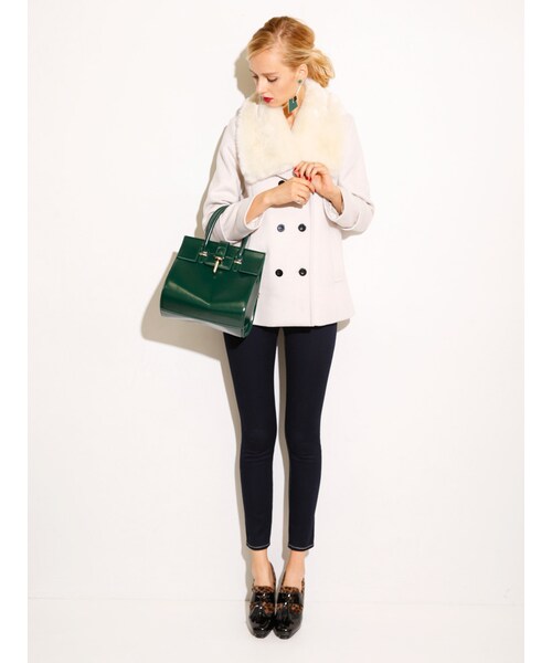 MURUA（ムルーア）の「【BASIC】ZIP切替スキニーPT（パンツ・レディース・ブラック/ブルー/インディゴ・0/1/2/3）」の5枚目の写真