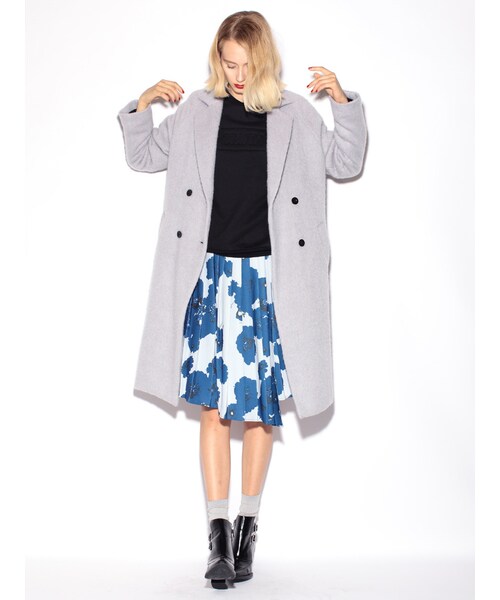 MURUA（ムルーア）の「【FEMININE】シャギーコート（ジャケット/アウター・レディース・グレー/グリーン/ブルー・1/2）」の6枚目の写真