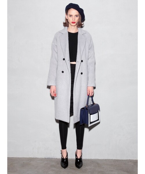 MURUA（ムルーア）の「【FEMININE】シャギーコート（ジャケット/アウター・レディース・グレー/グリーン/ブルー・1/2）」の7枚目の写真