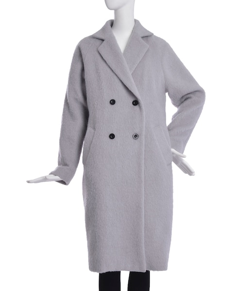 MURUA（ムルーア）の「【FEMININE】シャギーコート（ジャケット/アウター・レディース・グレー/グリーン/ブルー・1/2）」の8枚目の写真