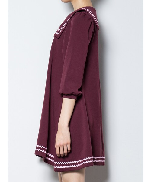 PAMEO POSE（パメオポーズ）の「WEDNESDAY ONEPIECE（ワンピース/ドレス・レディース・ブラック/レッド・F）」の8枚目の写真