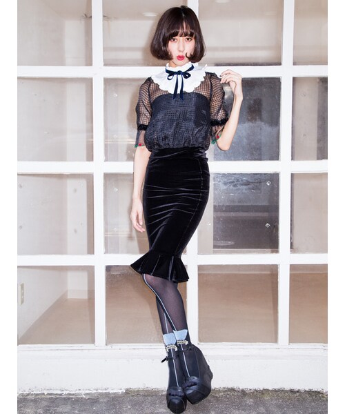PAMEO POSE（パメオポーズ）の「【再入荷リクエスト受付中】FRILL STAND COLLAR（トップス・レディース・ホワイト・F）」の2枚目の写真