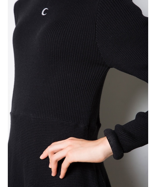 PAMEO POSE（パメオポーズ）の「【先行予約】MOON KNIT ONEPIECE（ワンピース/ドレス・レディース・ホワイト/ブラック/レッド・F）」の11枚目の写真