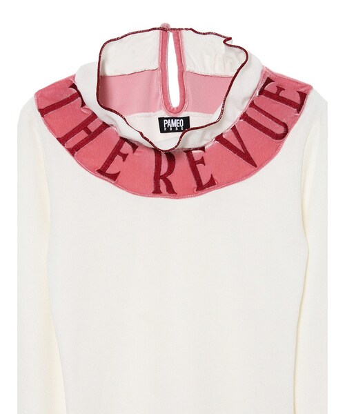 PAMEO POSE(パメオポーズ)の「THE REVUE TOPS(トップス・レディース・ホワイト/ブラック・F)」の17枚目の写真
