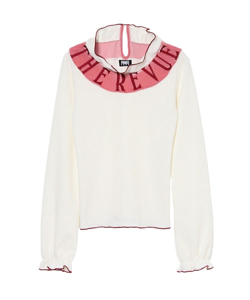 PAMEO POSE(パメオポーズ)の「THE REVUE TOPS(トップス・レディース・ホワイト/ブラック・F)」の15枚目の写真