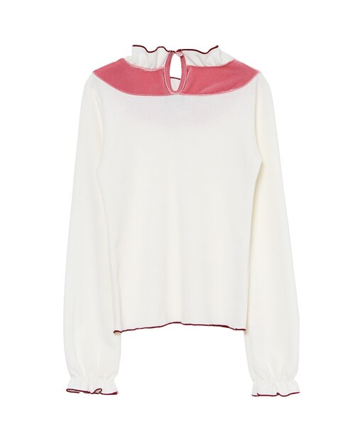 PAMEO POSE(パメオポーズ)の「THE REVUE TOPS(トップス・レディース・ホワイト/ブラック・F)」の16枚目の写真