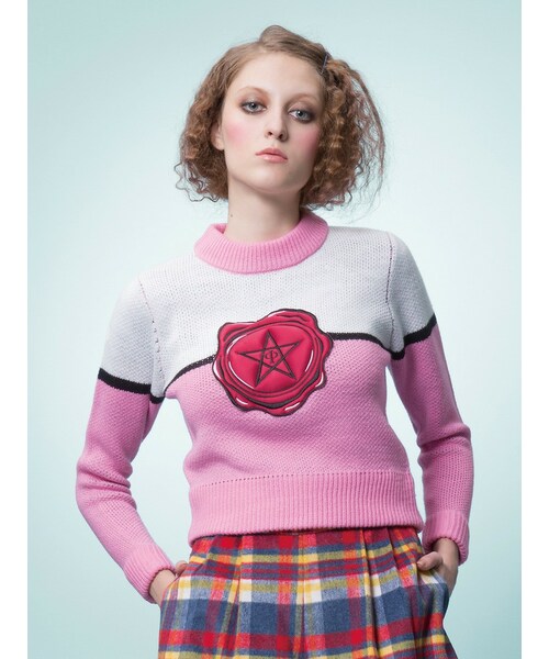 PAMEO POSE（パメオポーズ）の「【先行予約】STAMPED KNIT（）」 - WEAR