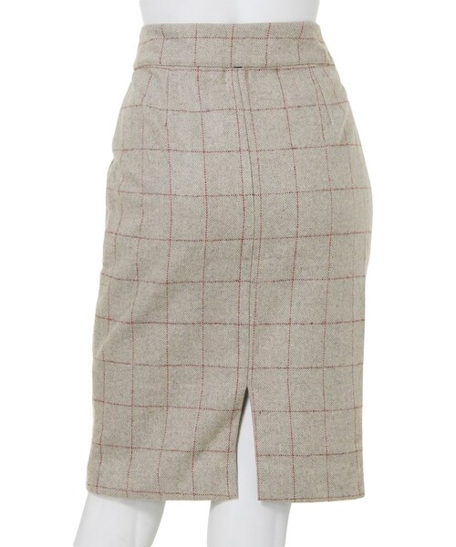 Ungrid（アングリッド）の「《sweet10月号 紗栄子ｻﾝ着用》 【Lady Like】チェックタイトSK（スカート・レディース・グリーン/ベージュ・S/M）」の6枚目の写真