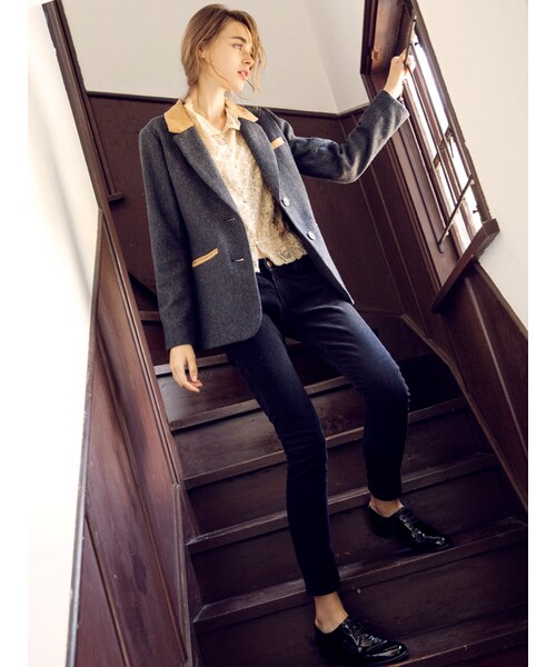 Ungrid（アングリッド）の「《andGIRL10月号掲載》 【Ｃａｓｕａｌ】ストレートコーデュロイＰＴ（パンツ・レディース・オフホワイト/ブラック/ベージュ・S/M）」の6枚目の写真