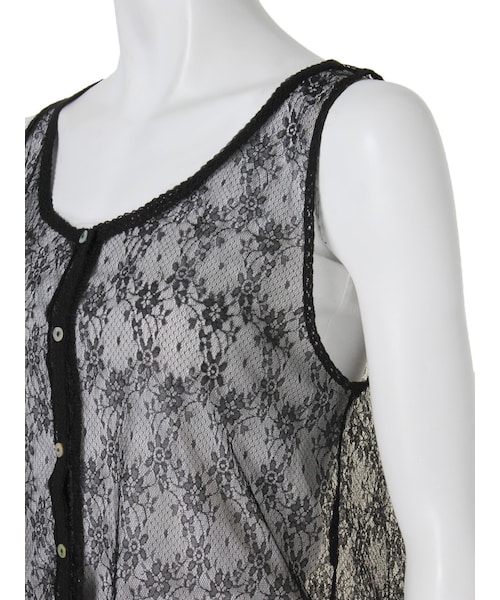 Ungrid（アングリッド）の「《andGIRL10月号 中村アンｻﾝ着用》 【Lady Like】ノースリレースブラウス（トップス・レディース・オフホワイト/ブラック・F）」の8枚目の写真