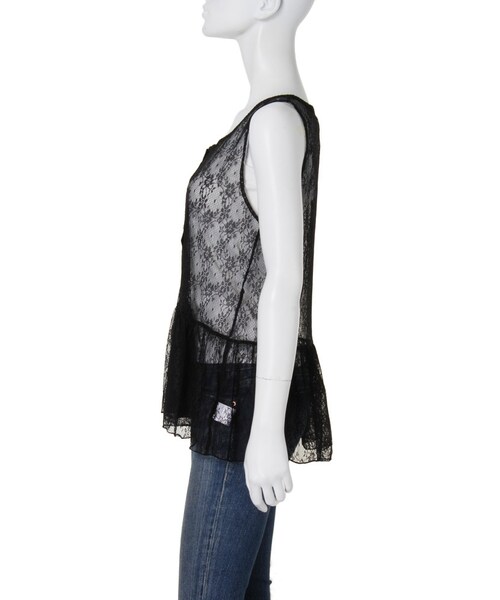 Ungrid（アングリッド）の「《andGIRL10月号 中村アンｻﾝ着用》 【Lady Like】ノースリレースブラウス（トップス・レディース・オフホワイト/ブラック・F）」の5枚目の写真