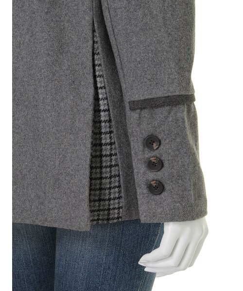Ungrid（アングリッド）の「【Casual】ダブルブレストコート（ジャケット/アウター・レディース・グレー/ネイビー・S/M）」の11枚目の写真