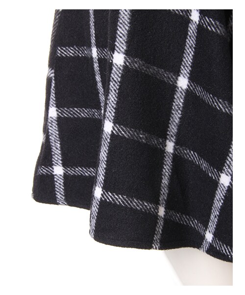 INGNI（イング）の「シャギーチェック／フレアスカート（スカート・レディース・ｵﾌﾎﾜｲﾄ/ｸﾛ/ｸﾞﾚｰ/ｵﾌﾎﾜｲﾄ/ｸﾛ/ｵﾌﾎﾜｲﾄ/ｺﾝ/ｵﾌﾎﾜｲﾄ・M）」の5枚目の写真