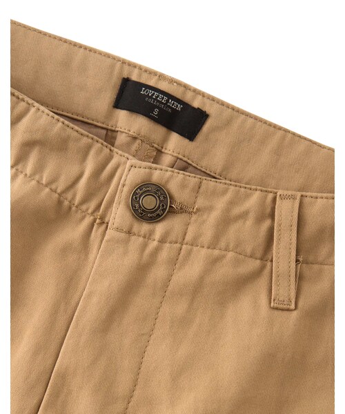 LOVFEE（ラッフィ）の「Le gentle 質感簡約素面工作長褲（パンツ・メンズ・丈青/卡其・S/M/L）」の7枚目の写真